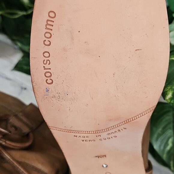 Corso Como SIDE Tie Brown Leather Ankle Boots 10 - Picture 10 of 14